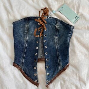 Brand New Denim Corset